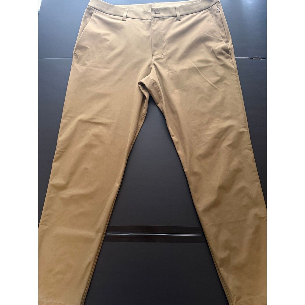 Lululemon Men’s ABC Slim-Fit Trouser LM5AO4S Khaki Size 36 Performance Stretch